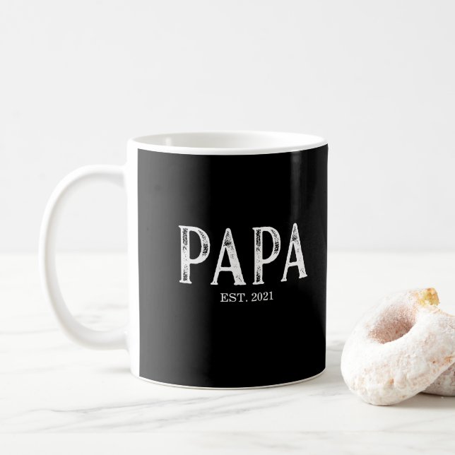 Pappa År grundad Kaffemugg (Med munk)