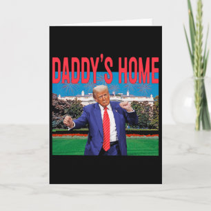 Pappa är hemma Trump Rosa Trump 2024 Ta Amerika Ck Kort