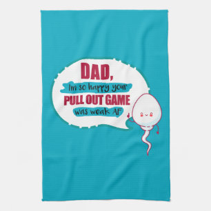 Pappa är jag så Lycklig att ditt spel var svagt AF Kökshandduk