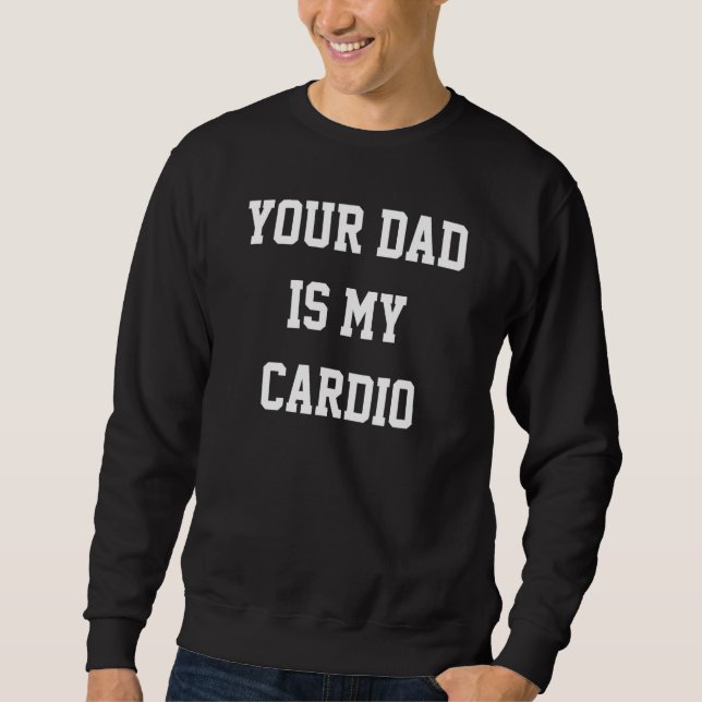 Pappa är min Cardio 1 Lång Ärmad Tröja (Framsida)