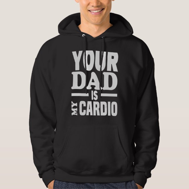 Pappa är min Cardio 2 Hoodie (Framsida)