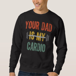 Pappa är min Cardio Manar Far-dag Lång Ärmad Tröja