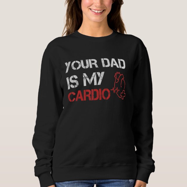 Pappa är min Cardio Romantik Gym Quotes Fatheru2 T Shirt (Framsida)