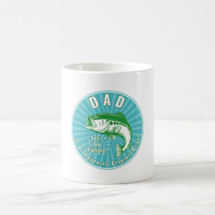"Pappa är min fiskeledja" Kaffemugg