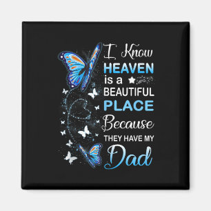 Pappa är min gardiska ängel på heaven Memorial Day Magnet