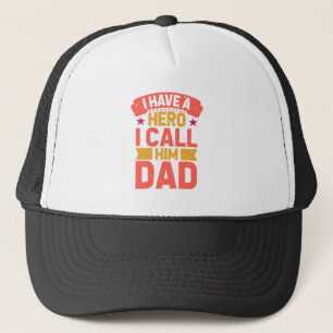 Pappa är min Hero Birthday eller Fars dag Ballcap Keps