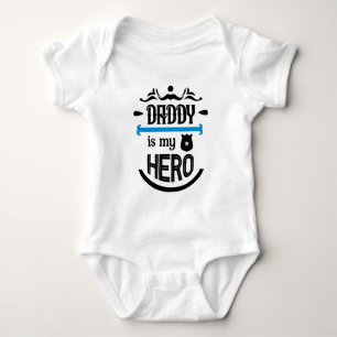 Pappa är min hjälte Baby-bodysuit T Shirt