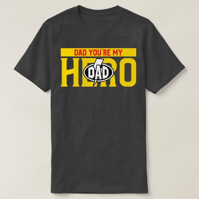 Pappa är min hjälte t shirt (Design framsida)