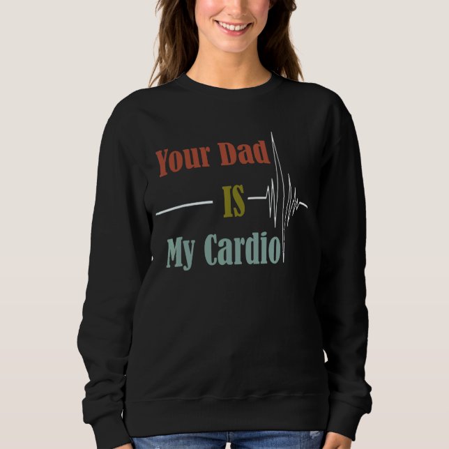 Pappa är min kardiodesign t shirt (Framsida)