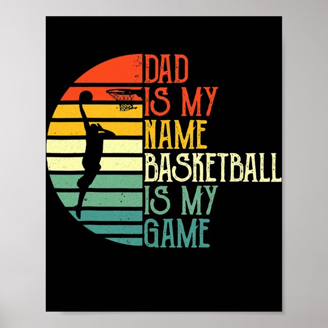 Pappa är min Namn-basketboll är min sport. Poster (Framsidan)