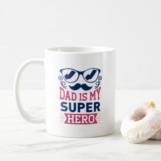 Pappa är min superhjälte kaffemugg