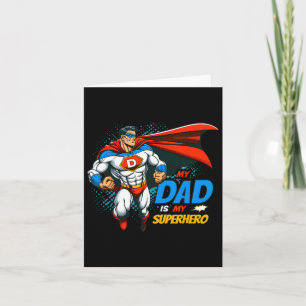 Pappa är min superhjälte Kids Cool Fars dag serieb Kort