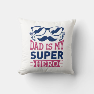 Pappa är min superhjälte kudde
