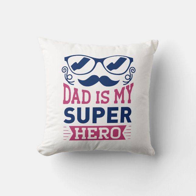 Pappa är min superhjälte kudde (Framsida)