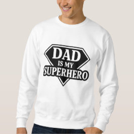 Pappa är min superhjälte lång ärmad tröja