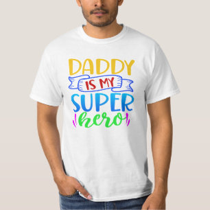Pappa är min superhjälte t shirt