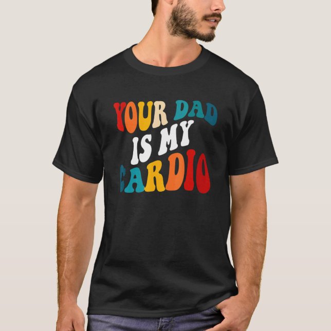 Pappa är min vagnsljud på baksidan t shirt (Framsida)