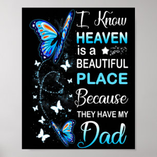 Pappa är min vårdande ängel i himlen minnesdag för poster