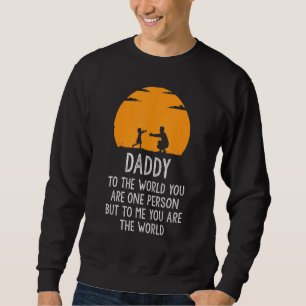 Pappa är min värld lång ärmad tröja