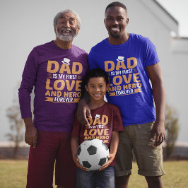 Pappa är My First Kärlek och Hero Forever Fars dag T Shirt