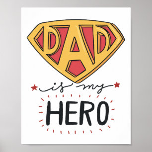 PAPPA är My Hero   FARS DAG Poster