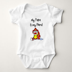 Pappa är My Hero Firefighter Bodykostym T Shirt