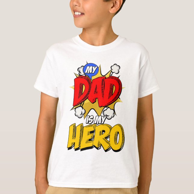 Pappa är My Hero T Shirt (Framsida)
