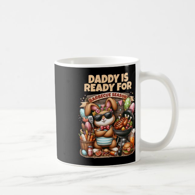 Pappa är redo för grillningssäsong Påskharen Bb Kaffemugg (Höger)