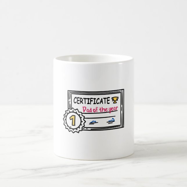 Pappa Årets Pris Fars Dag Utmärkelse Kaffemugg (Center)