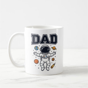 Pappa Astronaut Rymd Vektor Tröja Design_1 Kaffemugg