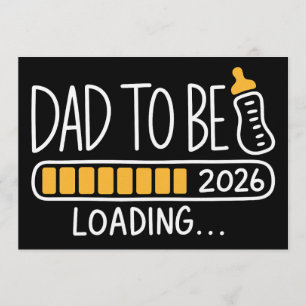 Pappa att bli 2026 befordrad till pappa Ny far Inbjudningar