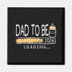 Pappa att bli 2026 Laddar graviditetsmeddelande Ny Magnet