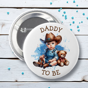 Pappa att bli   Westerna Baby Cowboybabyskor Knapp