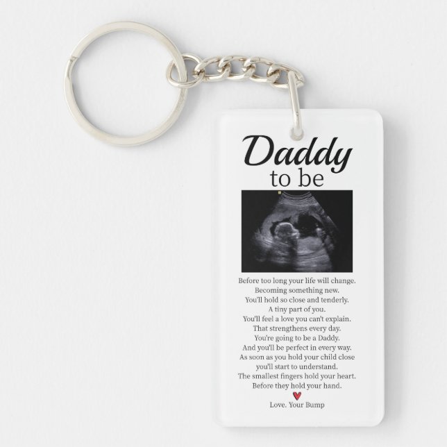 Pappa att vara Baby Dikt Gravid Meddelande (Framsidan)