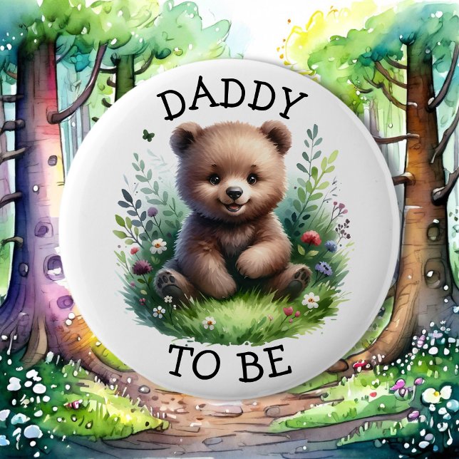Pappa att vara | Woodland Thworthy Baby Shower Knapp (Skapare uppladdad)