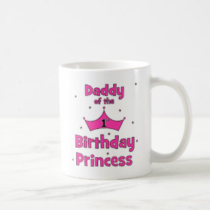 Pappa av den 1st födelsedagprincessen! kaffemugg