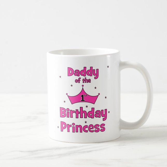 Pappa av den 1st födelsedagprincessen! kaffemugg (Höger)