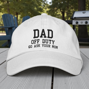 Pappa av Duty Simple Modern Typography-Anpassnings Broderad Keps