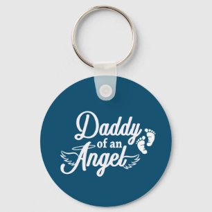 Pappa av en ängel Keychain Nyckelring