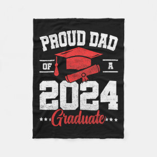 Pappa av högsta klass 2024 Student högre Studenten Fleecefilt
