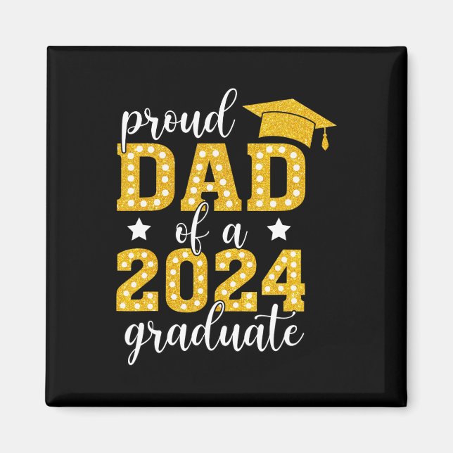 Pappa av högsta klass 2024 Student högre Studenten Magnet (Framsidan)