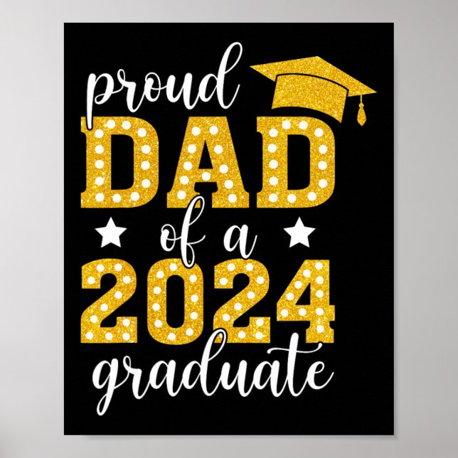 Pappa av högsta klass 2024 Student högre Studenten Poster (Framsidan)