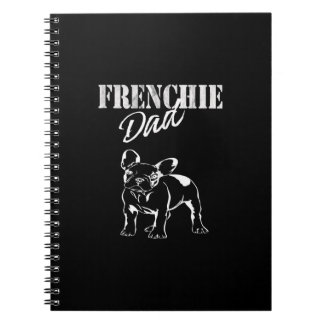 pappa av söt frenchie | lustig fransk-bulldobgift anteckningsbok
