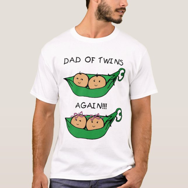 Pappa av twillingar igen tröja (Framsida)