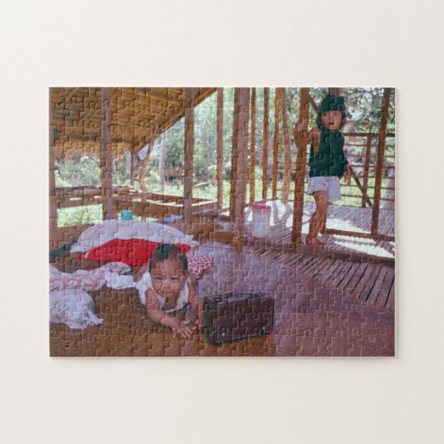 Pappa Avslutar det en dag Pussel (Horisontell)