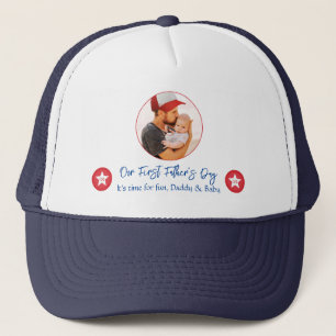 Pappa Baby Cute Modern Simple First Fars dag Keps