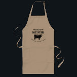 Pappa Backyard BBQ Apron | Nötkött Långt Förkläde<br><div class="desc">En underbar gåva till grillkaptenen pappa!</div>