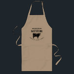 Pappa Backyard BBQ Apron | Nötkött Långt Förkläde<br><div class="desc">En underbar gåva till grillkaptenen pappa!</div>