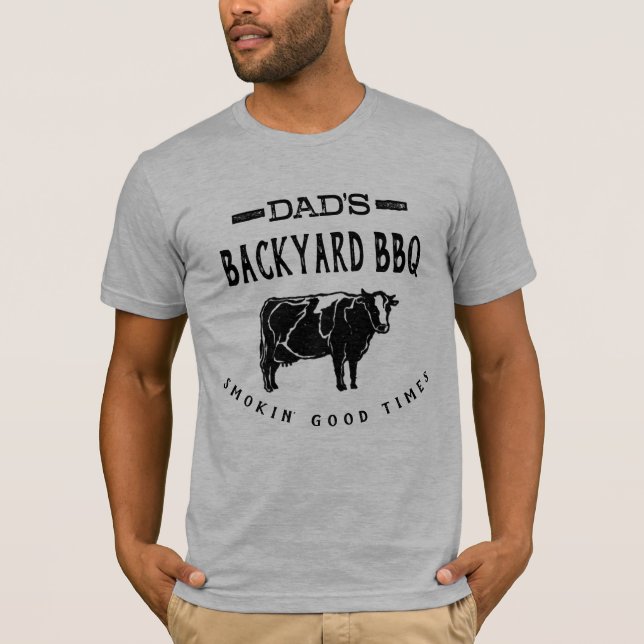 Pappa Backyard BBQ | Kött | T-shirt (Framsida)