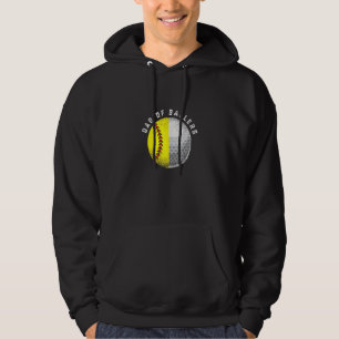 Pappa Ballers Golf Softball från son eller dotter Hoodie